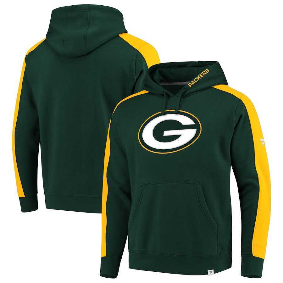 Men's Green Bay Packers NFL Pro Line by Fanatics Branded Iconic Pullover Hoodie Green,We sell and wholesale Men's Green Bay Packers NFL Pro Line by Fanatics Branded Iconic Pullover Hoodie Green on line form chian!